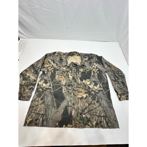 Cabelas Jacket Camo Hunting Button Up Realtree XXL 2XL Mens 100% Cotton - Picture 1 of 15